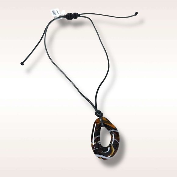 Free People Summertime Cord Choker Tiger’s Eye  NWT Bohemian Adjustable Necklace - Picture 9 of 12